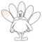Turkey Clip Art Coloring Page, Picture #4554 Turkey Clip Art For Blank Turkey Template