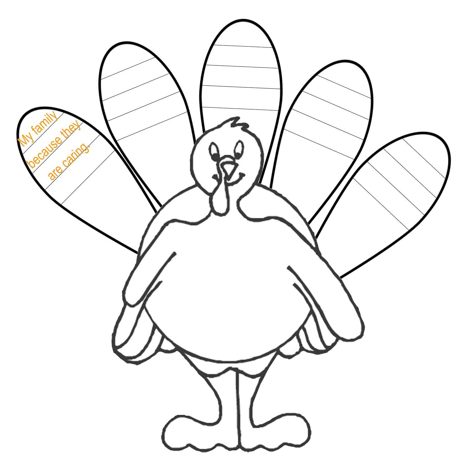 Turkey Clip Art Coloring Page, Picture #4554 Turkey Clip Art For Blank Turkey Template