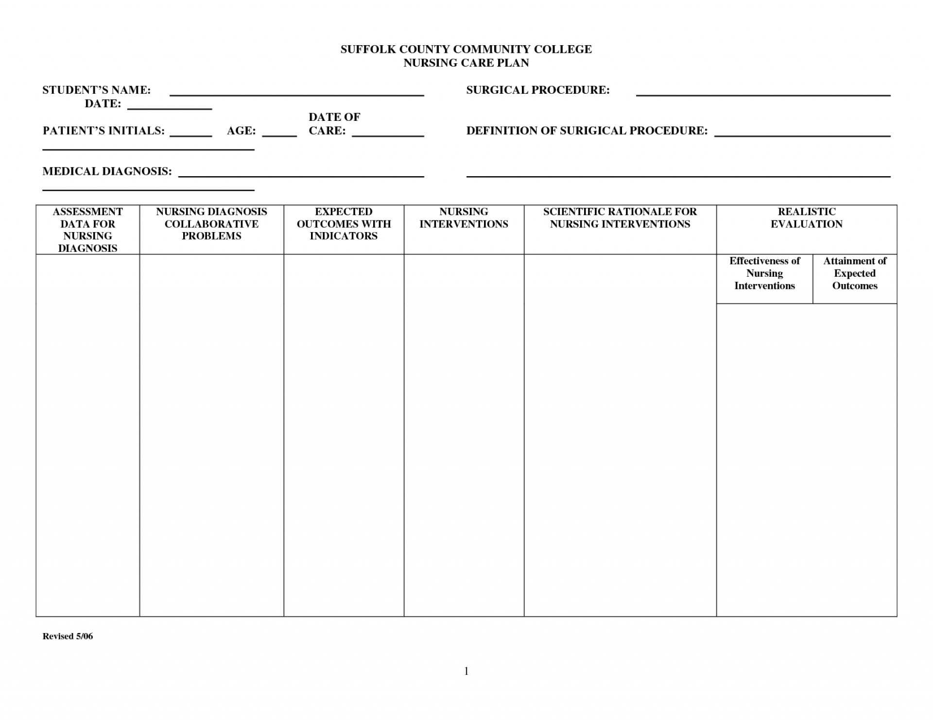 Unbelievable Nursing Care Plan Template Ideas Free Printable Regarding Nursing Care Plan Template Word