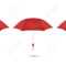 Vector 3D Realistic Render Red Blank Umbrella Icon Set Closeup.. In Blank Umbrella Template