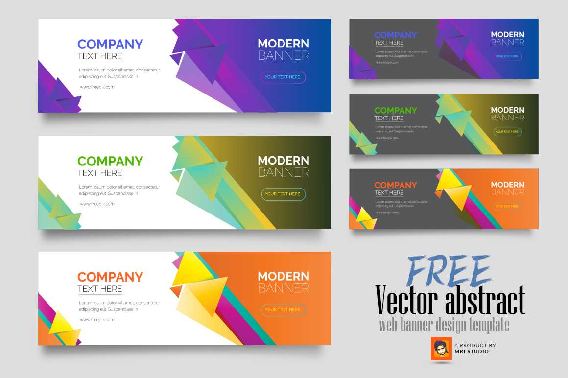 Vector Abstract Web Banner Design Template – Photoshop Action Within Banner Template For Photoshop