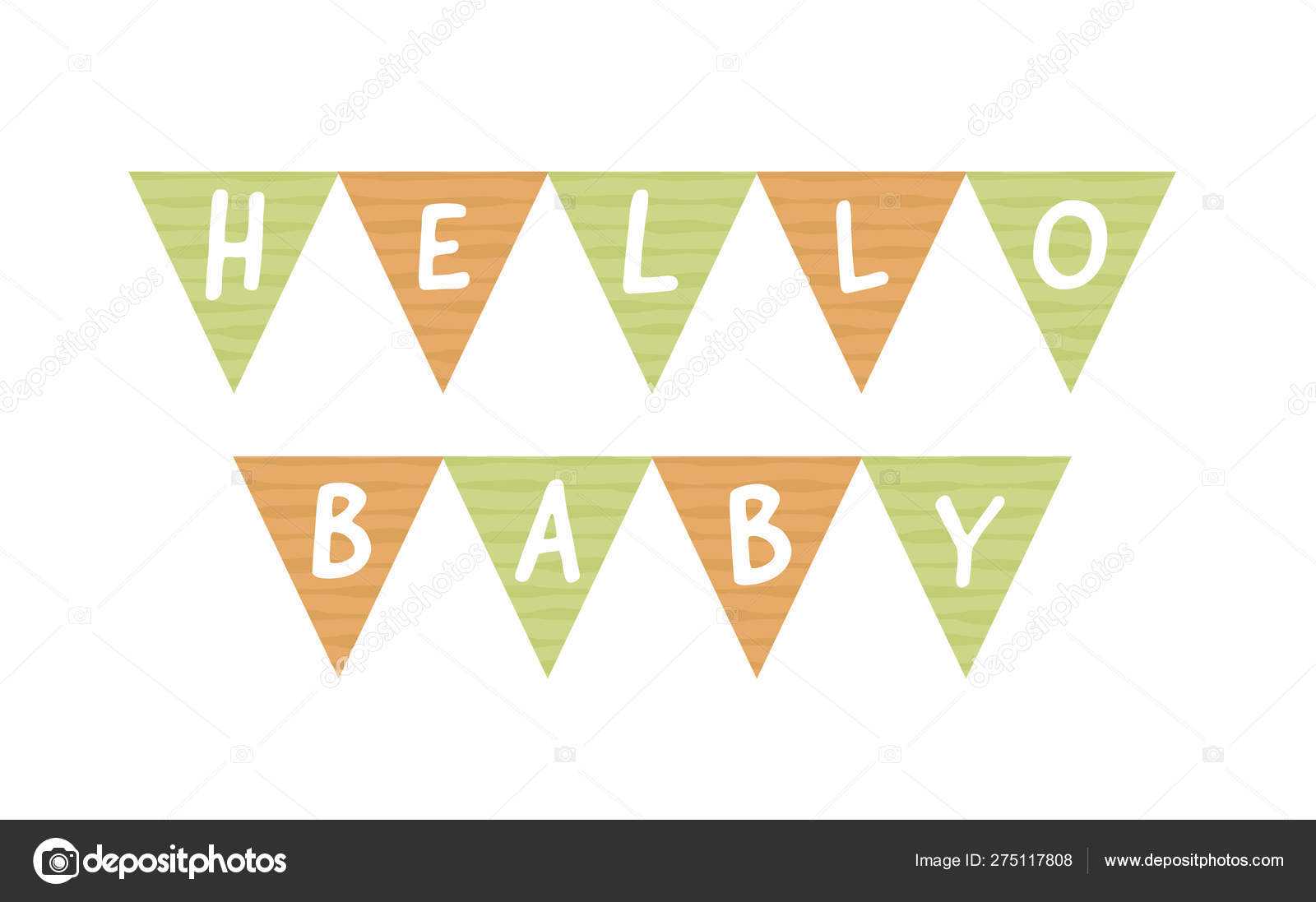 Vector Baby Shower Banner Template. Scandinavian Design Within Baby Shower Banner Template