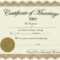Vow Renewal Certificate Template ] – Meal Ticket Template Inside Blank Marriage Certificate Template