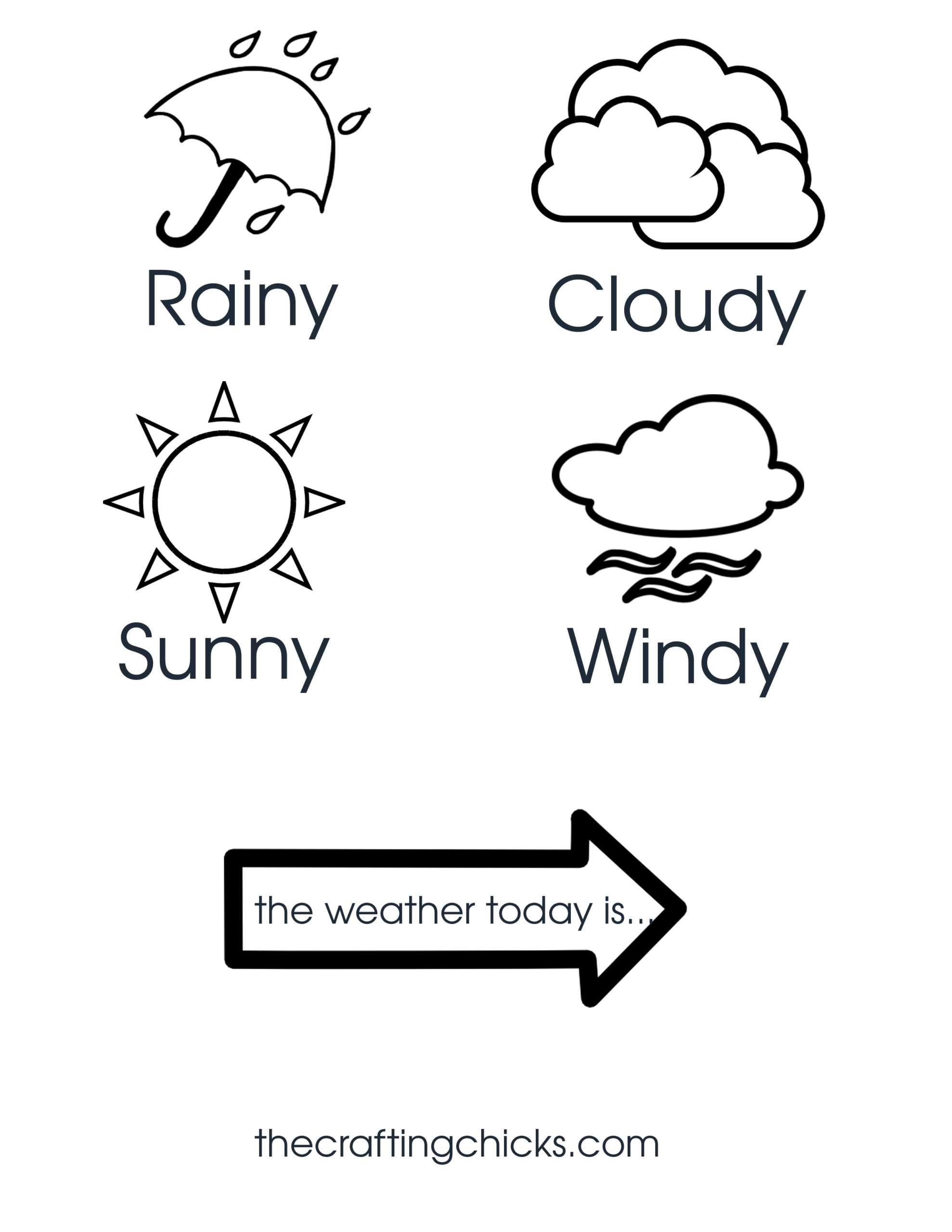 Weather Chart Kid Craft – The Crafting Chicks Pertaining To Kids Weather Report Template