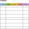 Weekly Timetable Planner – Mahre.horizonconsulting.co Intended For Blank Revision Timetable Template