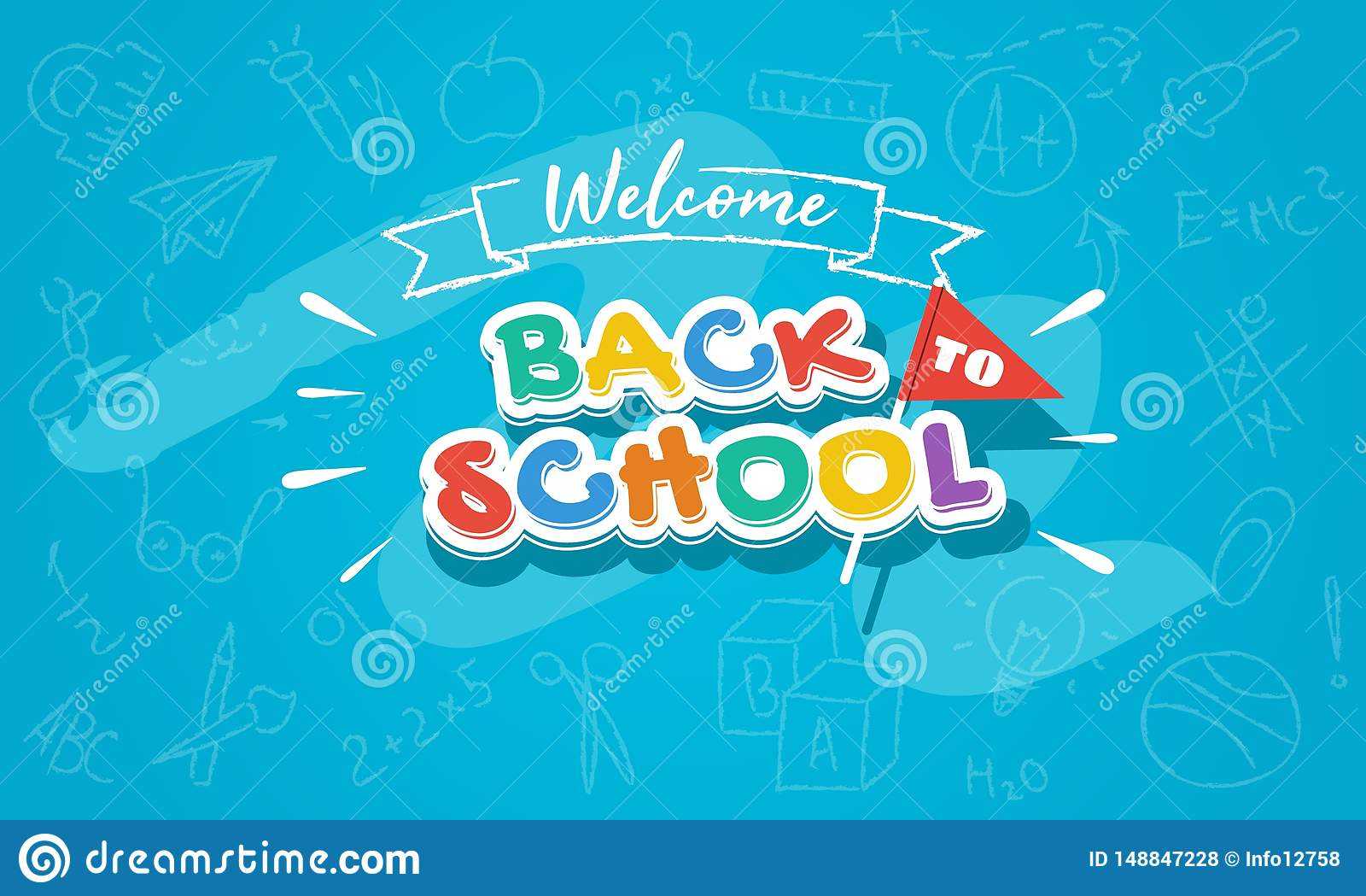 Welcome Back To School Colorful Banner Template For Web Regarding Welcome Banner Template