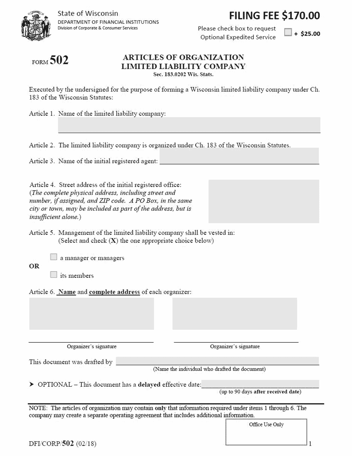 Wisconsin Llc - How To Form An Llc In Wisconsin Regarding Llc Annual Report Template