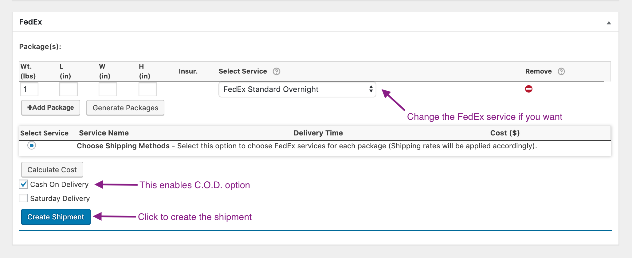 Woocommerce Fedex Shipment Tracking And Scheduling Pickups For Fedex Label Template Word