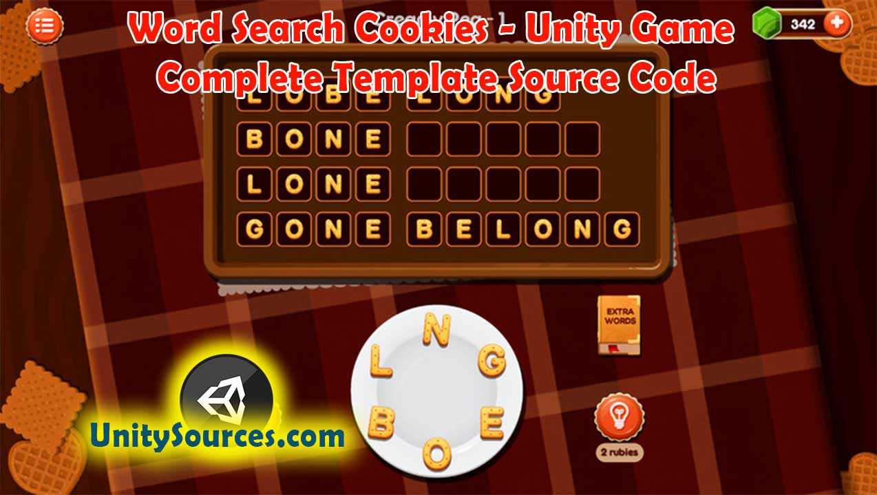 Word Search Cookies – Unity Game Complete Template Source For Word Sleuth Template