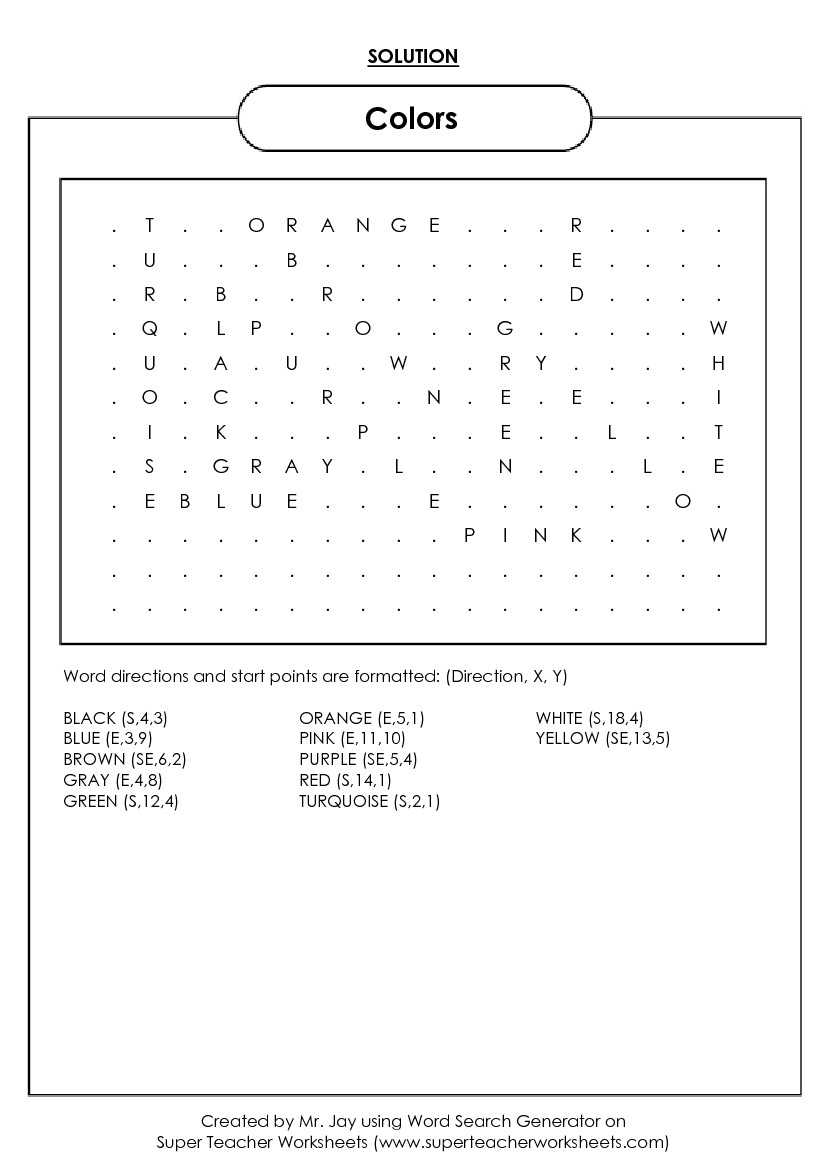 Word Search Puzzle Generator Intended For Word Sleuth Template