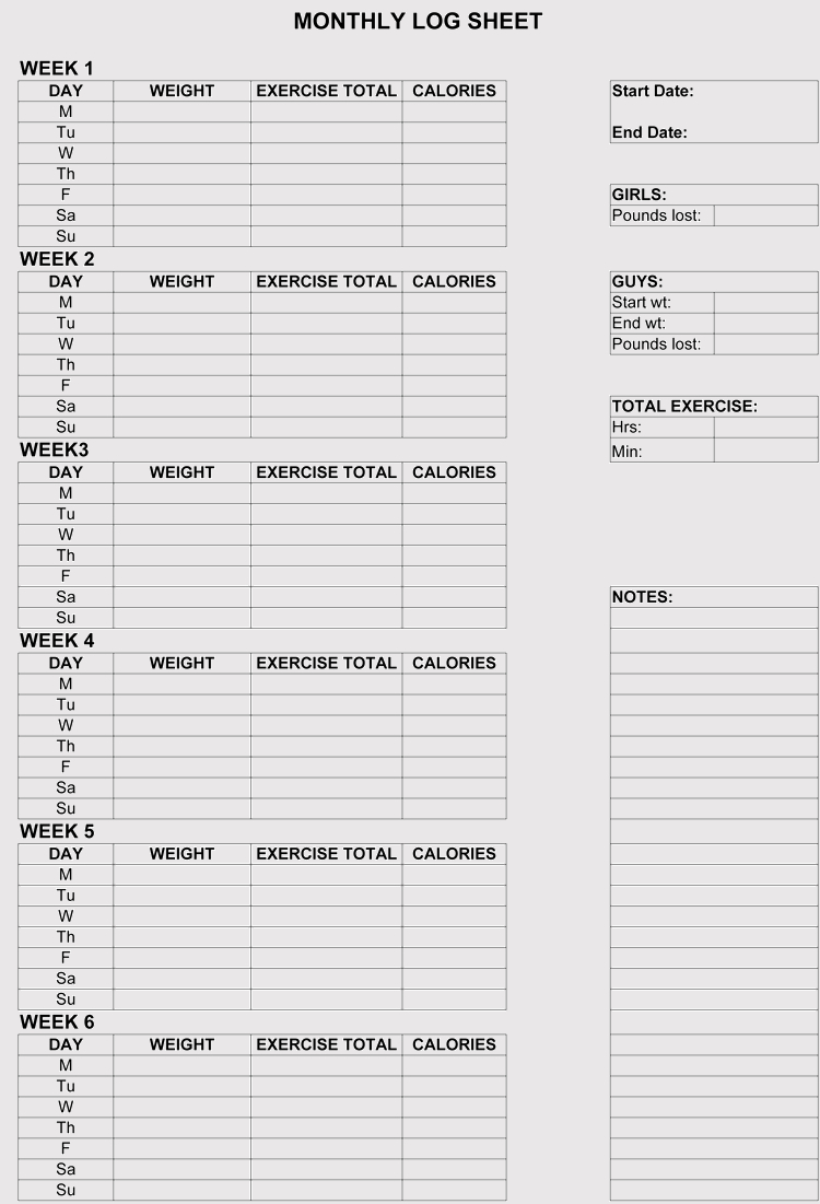 Workout Sheets Template – Raptor.redmini.co With Regard To Blank Workout Schedule Template